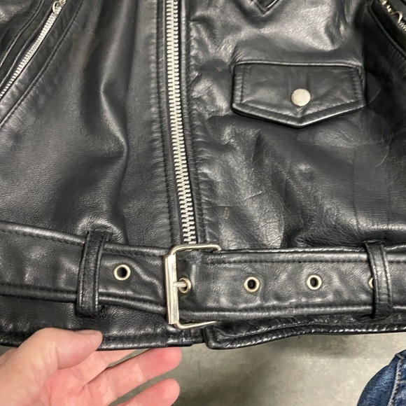 Vintage 70’s Berman’s NYC Leather Motorcycle Jacket - Picture 9 of 16